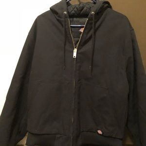 *Sold* Dickies Black Hooded Coat